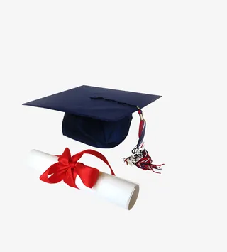 毕业季，书本，帽子，素材免抠