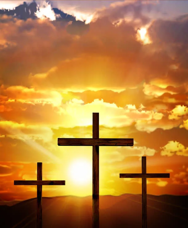 复活节十字架免抠