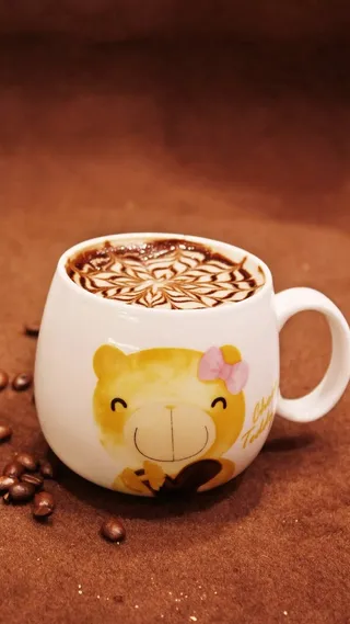 卡通香甜咖啡摄影H5背景高清