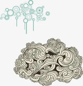 矢量古典花纹免抠