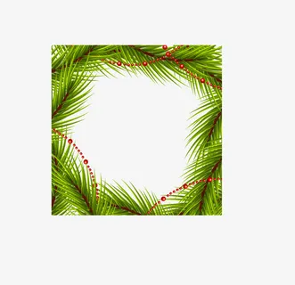 矢量圣诞元素装饰边框免抠