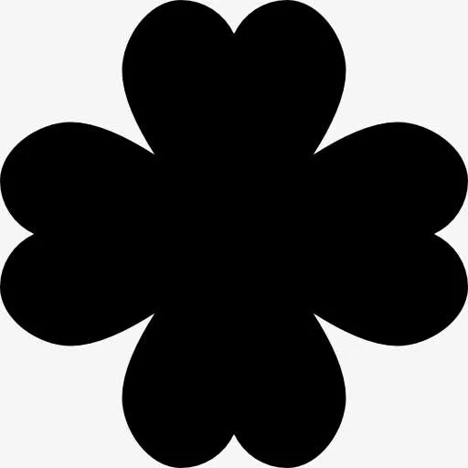幸运四叶草花图标免抠