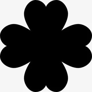 幸运四叶草花图标免抠