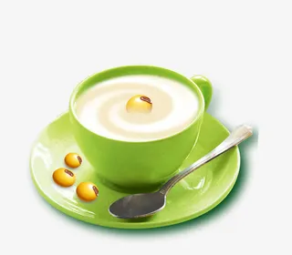 绿色杯子豆奶免抠