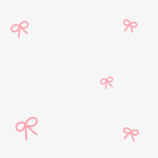 手绘蝴蝶结漂浮免抠