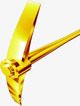 金色卡通工具春天免抠