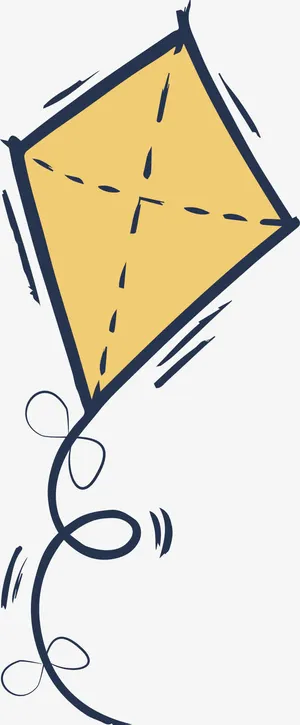 手绘卡通风筝免抠
