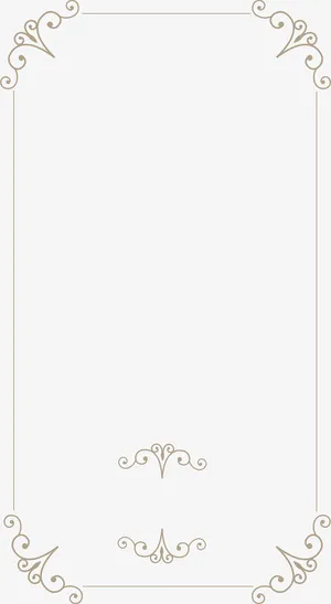 简约花纹边框免抠装饰边框元素