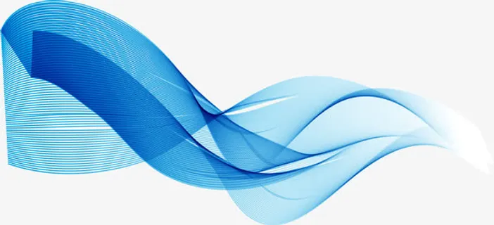 动感蓝色曲线免抠 动感蓝色曲线免抠
