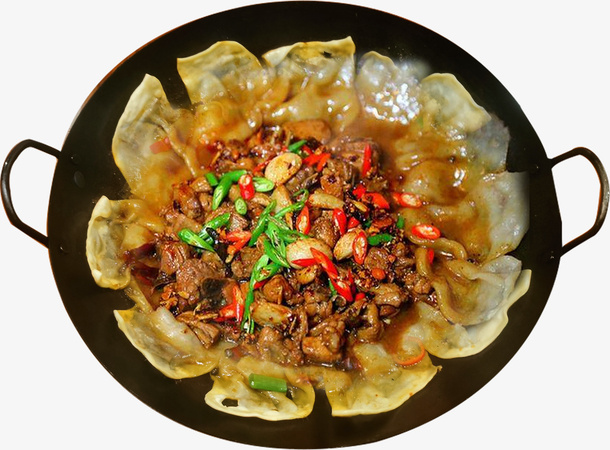 美味地锅鸡美食免抠