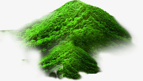 绿树场景高山美景免抠