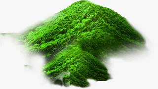 绿树场景高山美景免抠