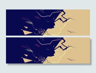 扁平惊悚背景高清