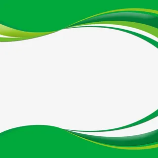 绿色延展曲线免抠