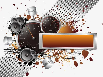 噪音主题矢量图免抠