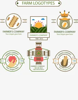 矢量生态有机产品图标免抠
