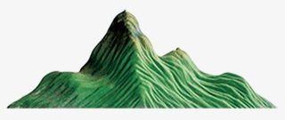 小山绿色春天踏青免抠