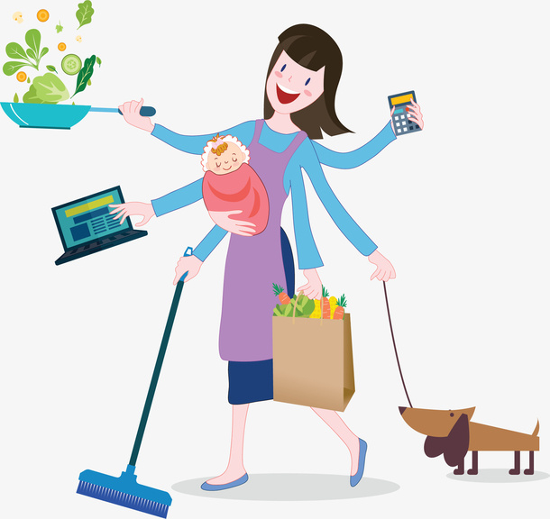 超人妈妈家庭主妇免抠