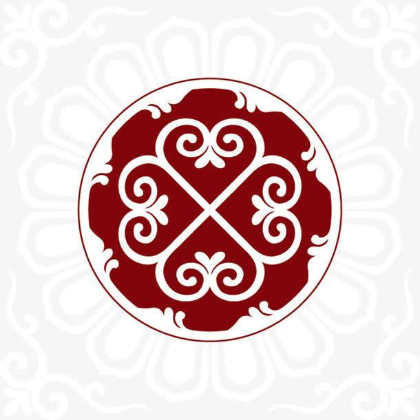 窗花底纹免抠