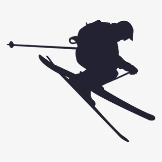 手绘滑雪人物轮廓PNG免抠 手绘滑雪人物轮廓PNG免抠