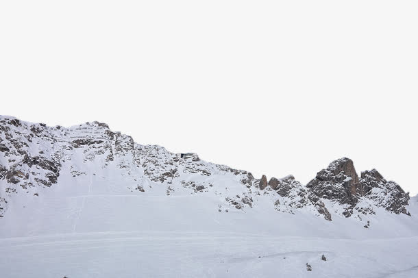 山顶雪场免抠