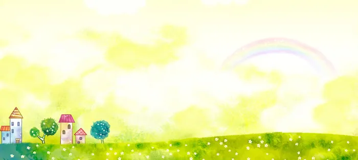 水彩卡通背景高清