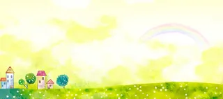 水彩卡通背景高清