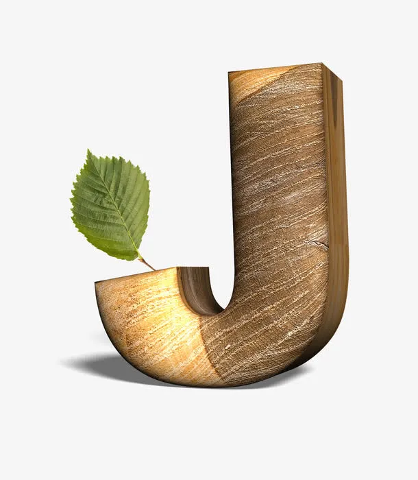 立体字母J免抠