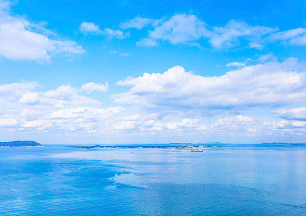 蓝色 天空 海边免抠背景其他元素