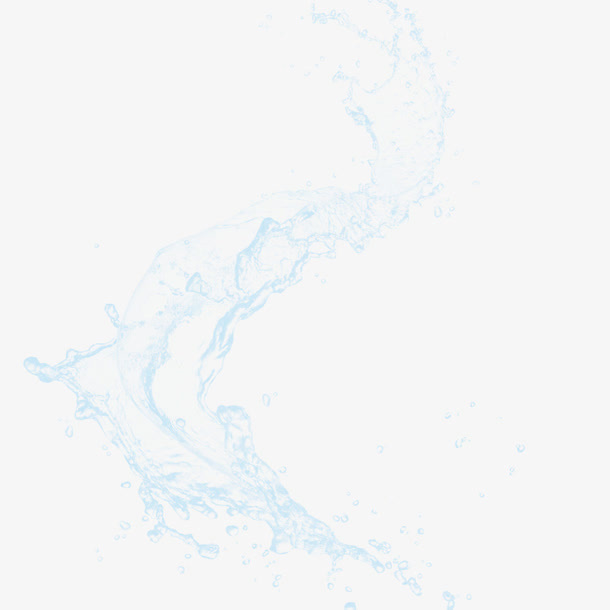 飞溅的水花喷洒的水免抠
