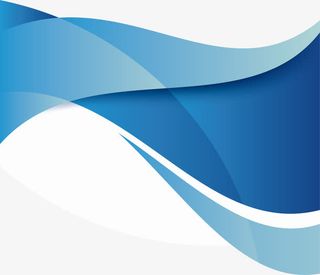 蓝色科幻曲线免抠