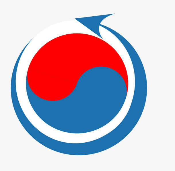 蓝色箭头logo标志免抠