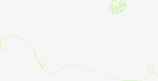 绿色手绘清新线条春天免抠