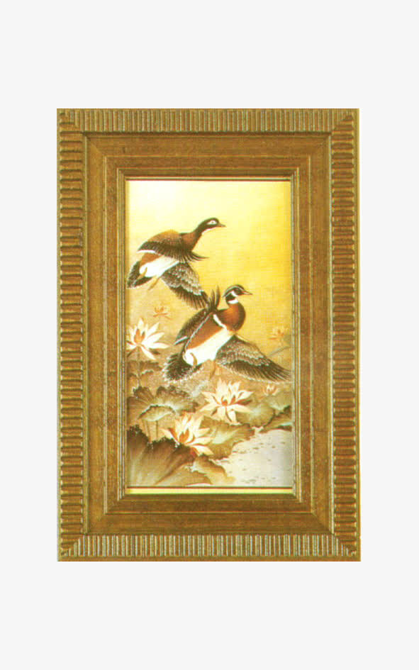 花鸟挂画免抠
