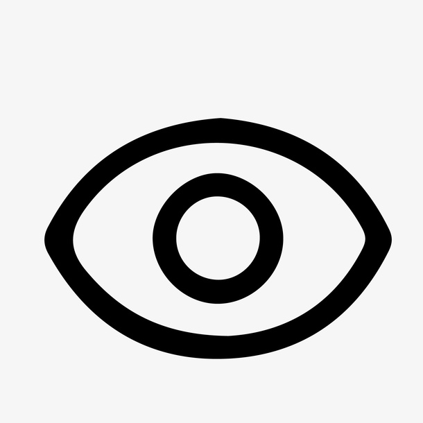 黑色的眼睛图标免抠图免抠