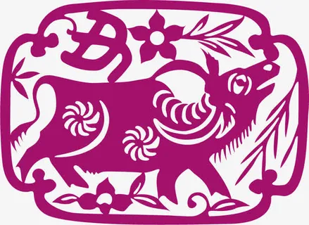 十二生肖剪纸素材免抠