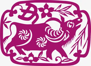 十二生肖剪纸素材免抠