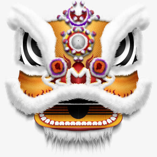 舞狮设计图传统文化免抠