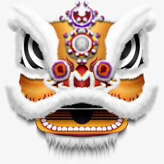 舞狮设计图传统文化免抠