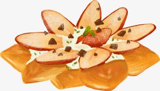 春天水果面包装饰免抠