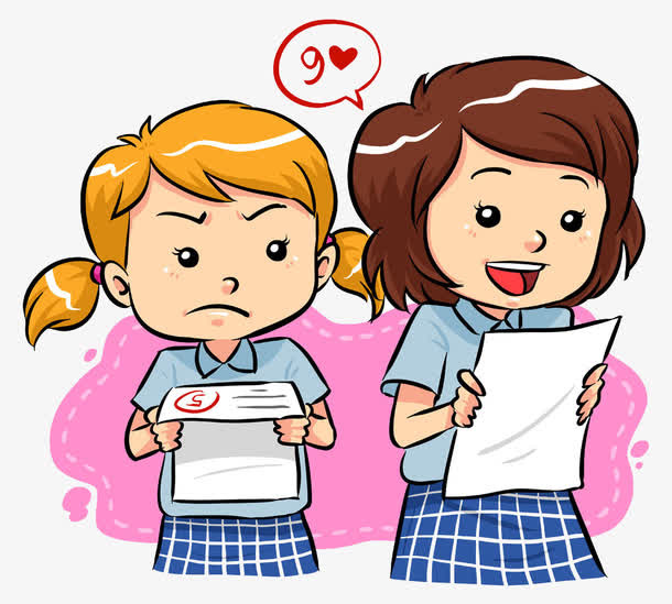 那成绩单的女孩免抠