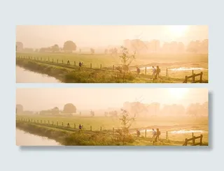 唯美梦幻夕阳免抠