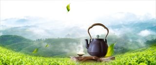 淘宝天猫春茶上新茶叶海报背景高清