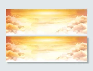 金色天空背景高清