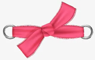 粉色蝴蝶结绑带海报背景免抠