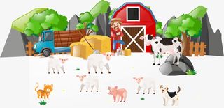 矢量生态养殖业免抠