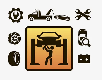 汽车修理过程免抠