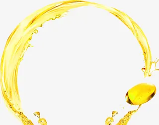 黄色创意精华油维生素E免抠