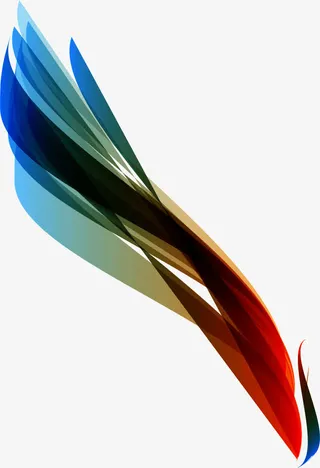 矢量手绘动感曲线免抠