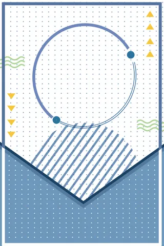 时尚简约几何图形海报高清